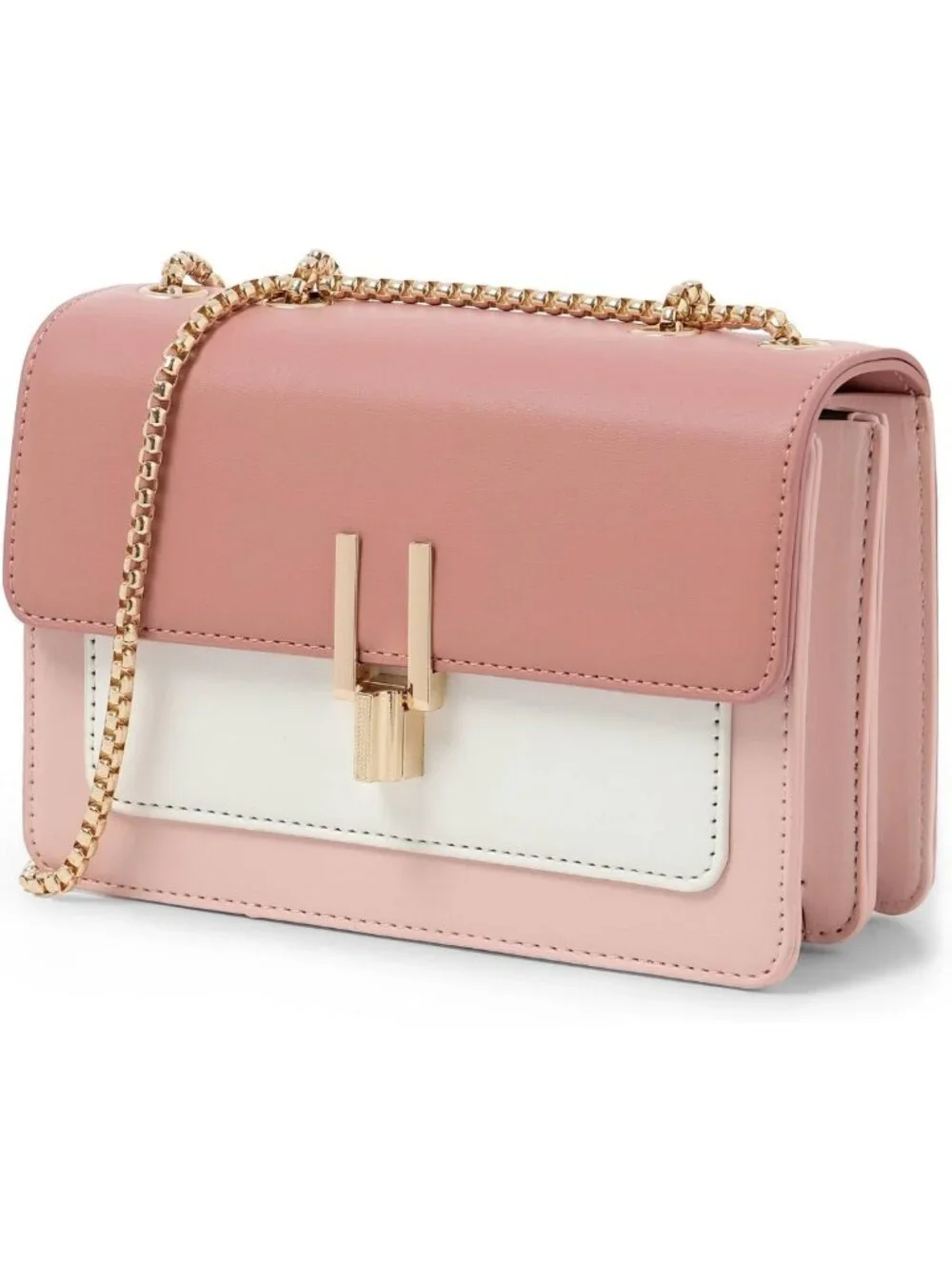Stylish Color-Block Crossbody Bag for Women | Trendy Shoulder Purse Handbag